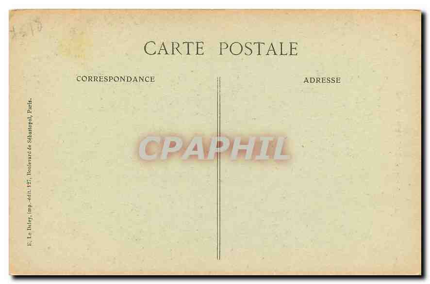 CPA Paris d'Autrefois Hotel de M de Saint Priest  — Rückseite
