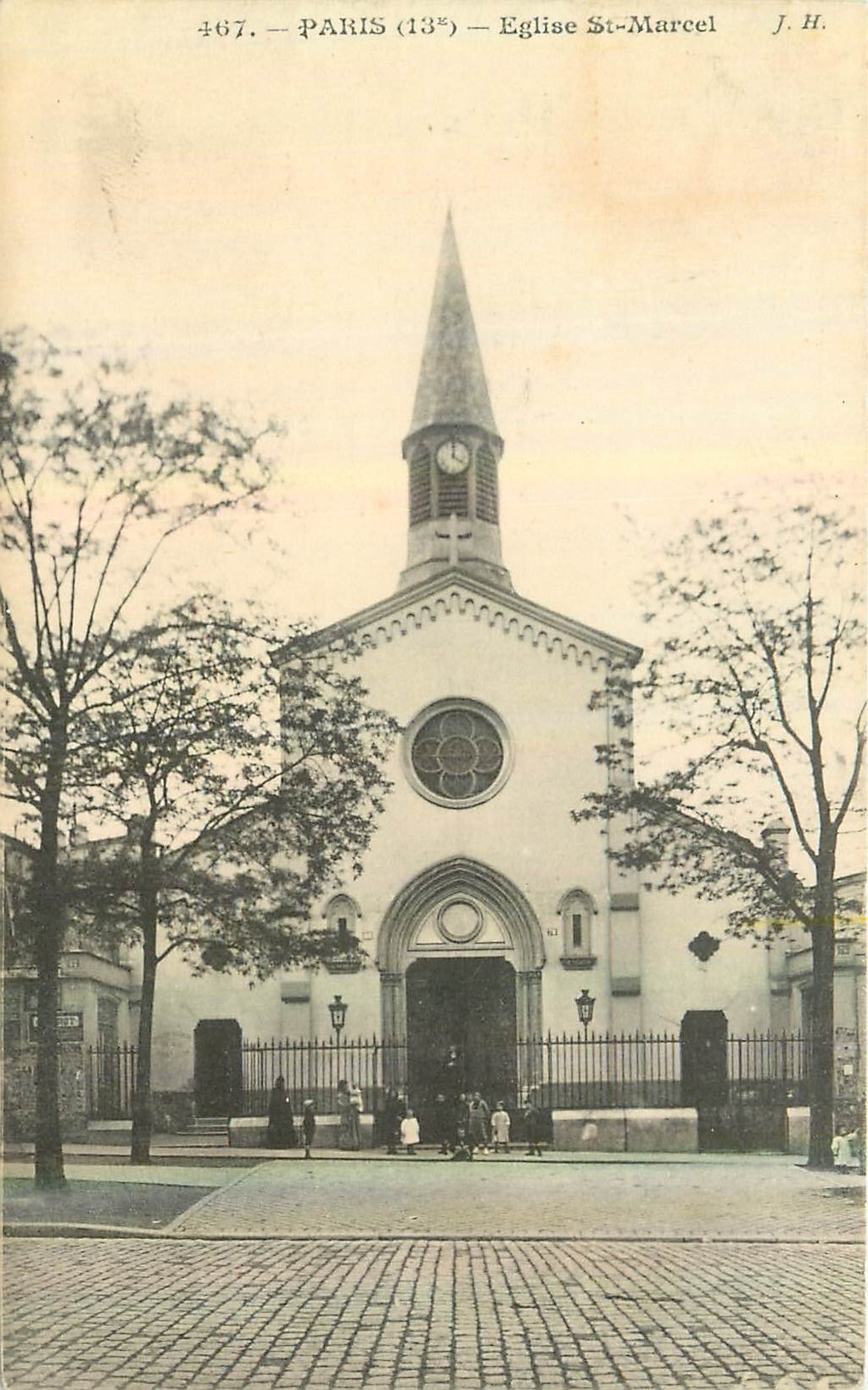 CPA Paris Eglise St Marcel 