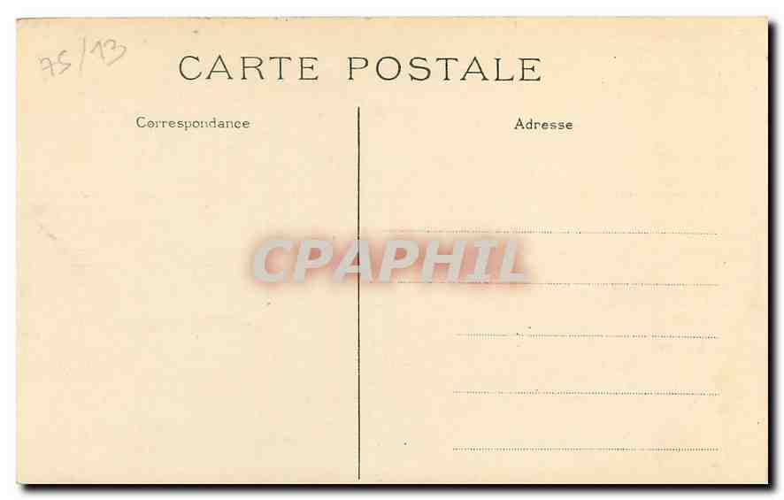 CPA Paris Eglise St Marcel  — Rückseite