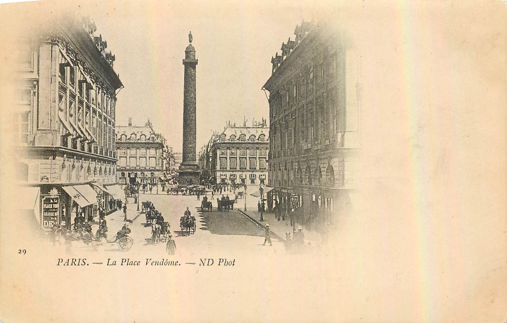 CPA Paris la Place Vendome 
