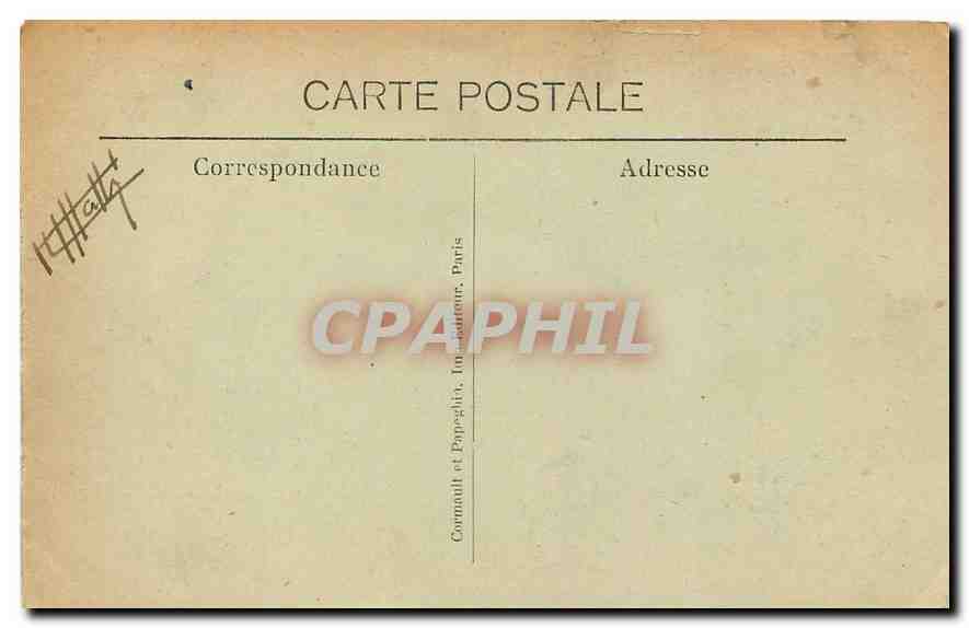 CPA Paris La Place de la Republique  — Rückseite