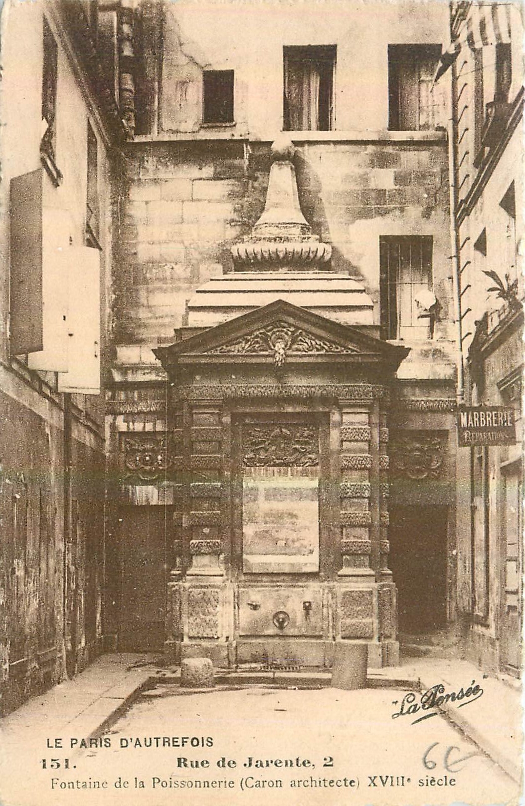 CPA Le Paris d'Autrefois Rue de Jarente fontaine de la Poissonnerie XVIII siecle 