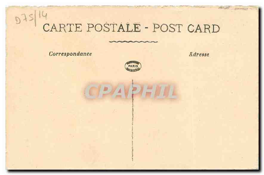CPA Le Paris d'Autrefois Rue de Jarente fontaine de la Poissonnerie XVIII siecle  — Verso