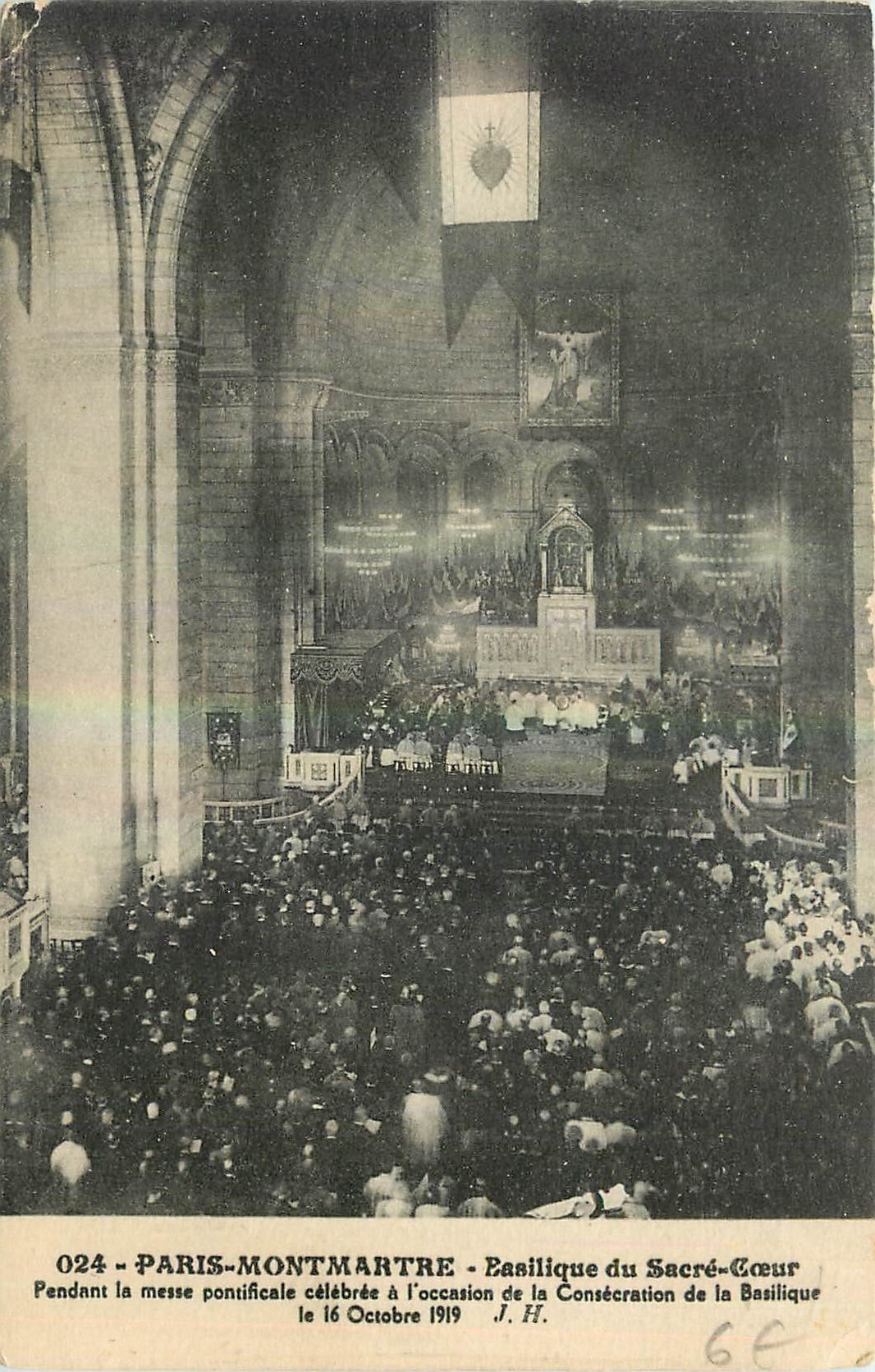 Paris-Montmartre — Basilique du Sacré-Cœur — Messe pontificale de consécration le 16 octobre 1919 — J.H. n° 024