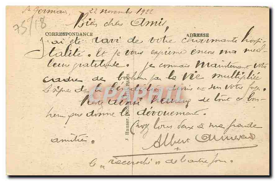 Paris-Montmartre — Basilique du Sacré-Cœur — Messe pontificale de consécration le 16 octobre 1919 — J.H. n° 024 — Reverso