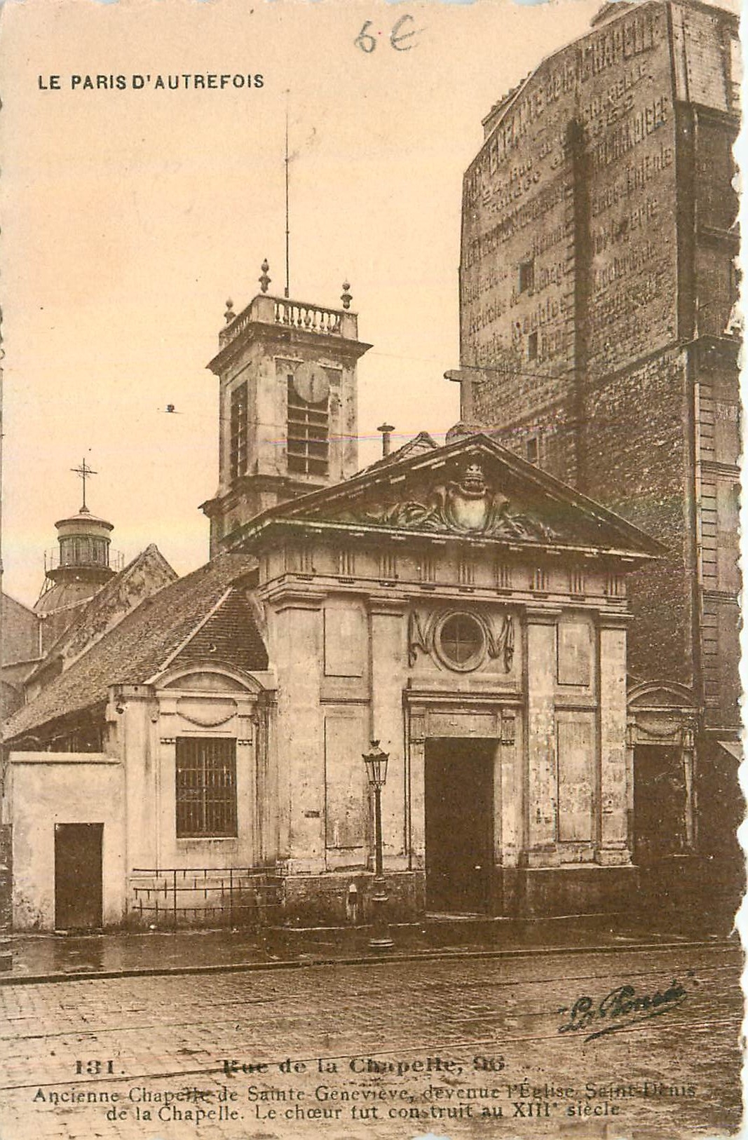 CPA Le Paris d'Autrefois rue de la Chapelle 