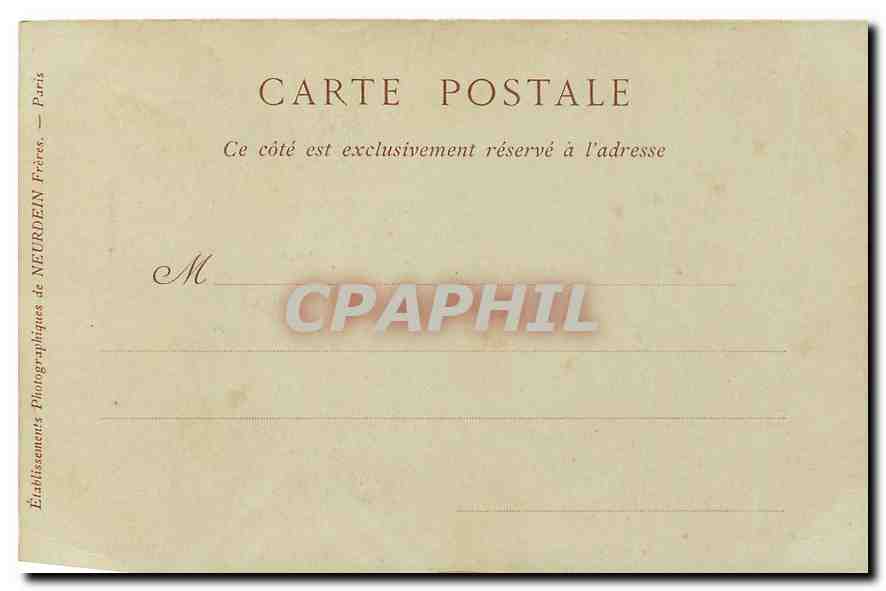 CPA Paris Portail de l'Eglise Notre Dame  — Rückseite