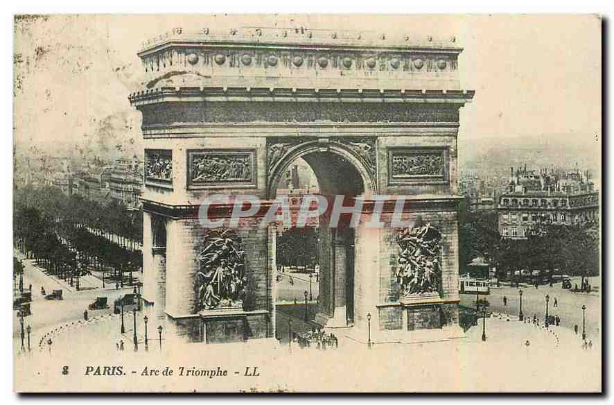 CPA Paris Arc de Triomphe 