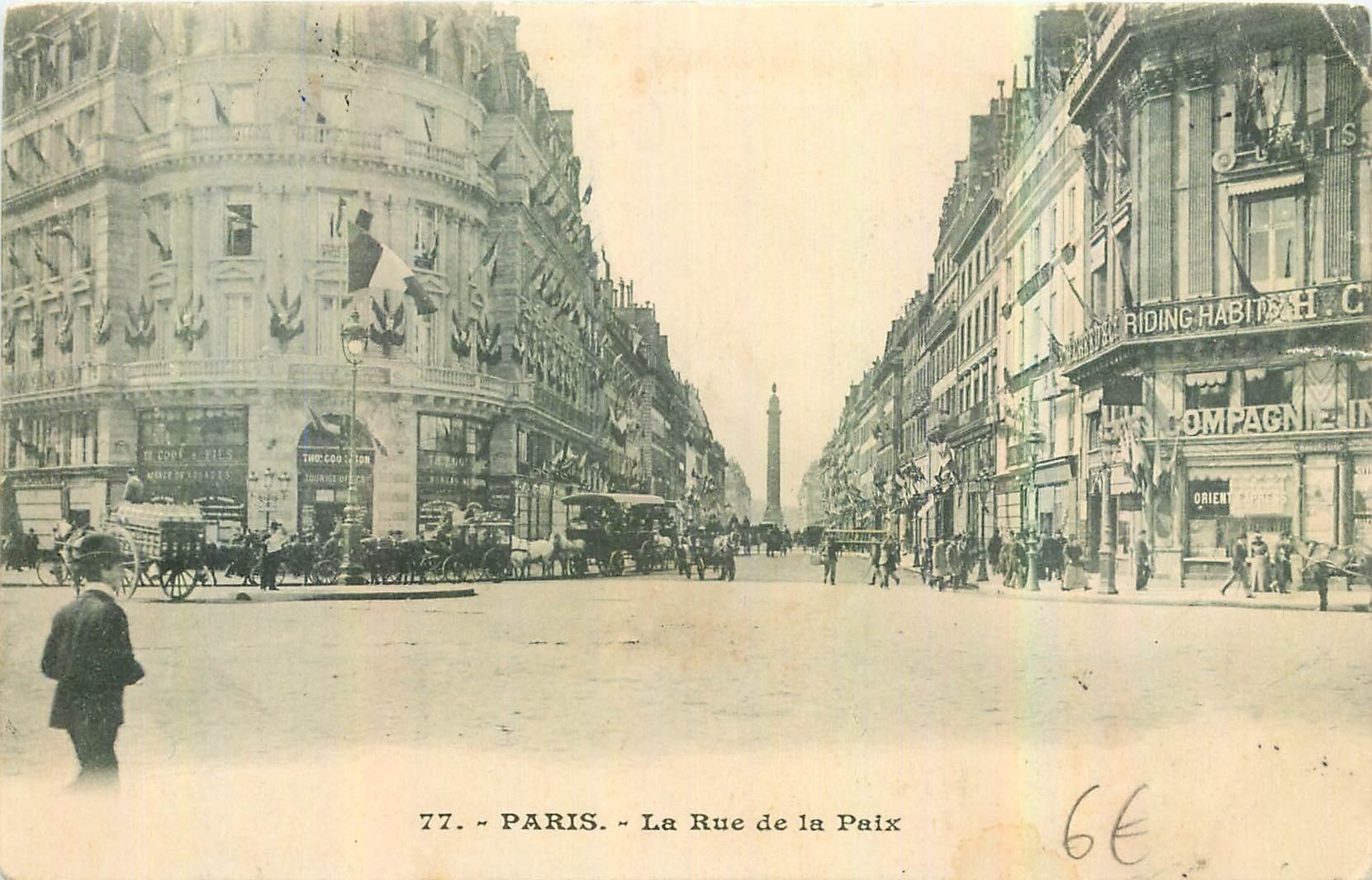CPA Paris la Rue de la Paix 