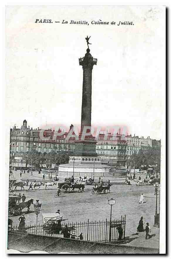 CPA Paris la Bastille Colonne de Juillet 
