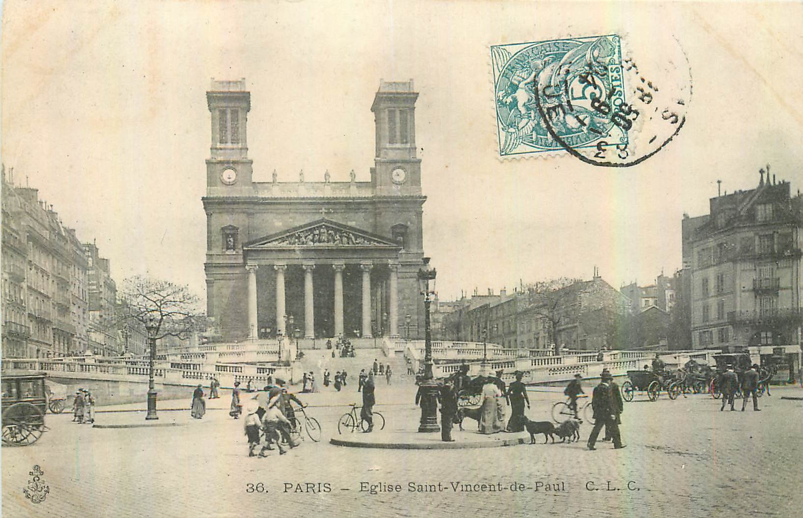 CPA Paris Eglise Saint Vincent de Paul 