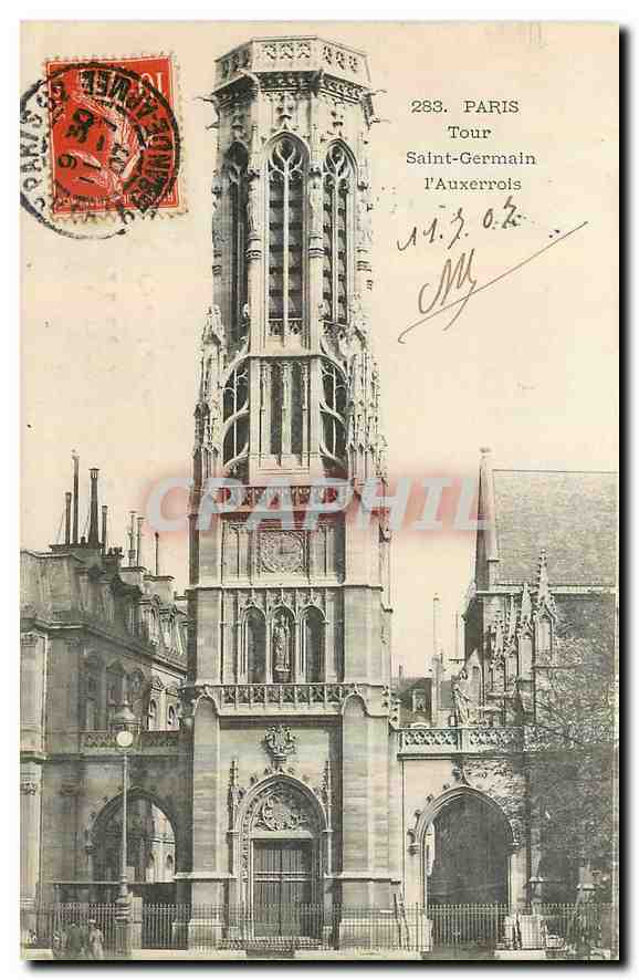 CPA Paris Tour Saint Germain l'Auxerrois 