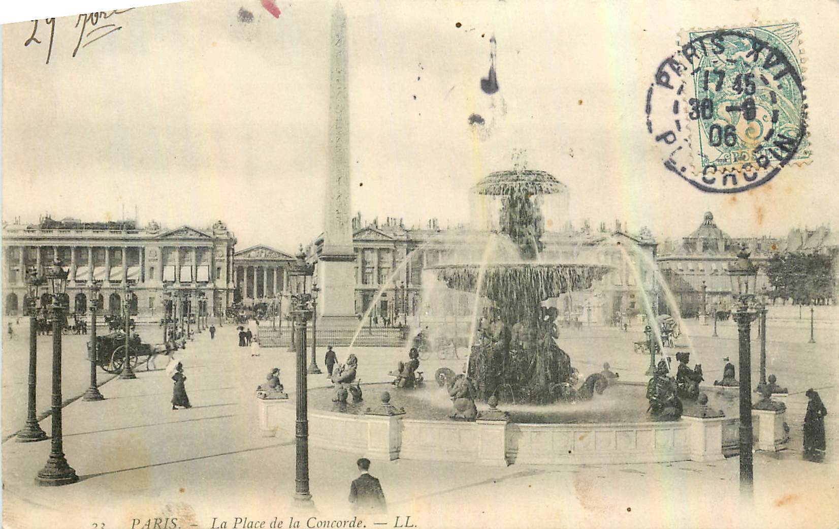CPA Paris La Place de la Concorde 