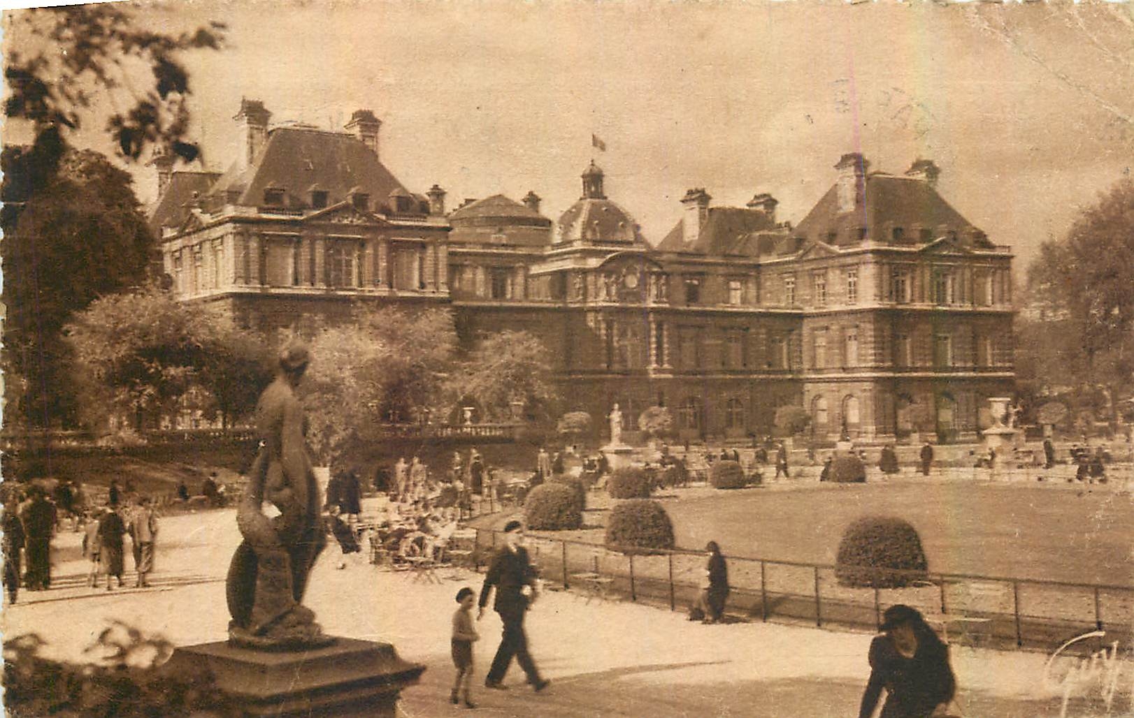 Jardin du Luxembourg — Palais du Luxembourg (1815-1820) — Éditions d'Art Guy