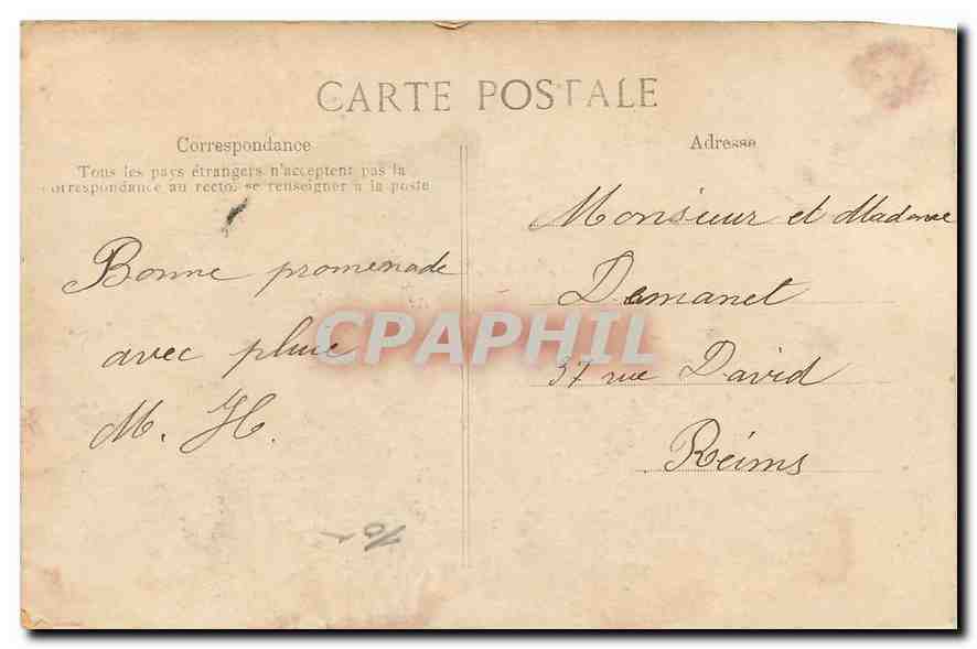 CPA Paris Notre Dame  — Verso
