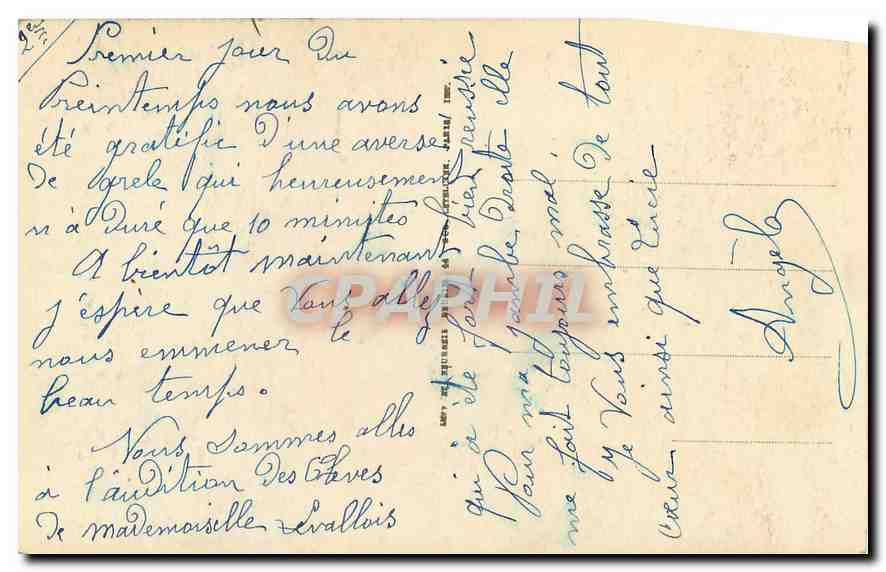 CPA Paris la Cite  — Rückseite