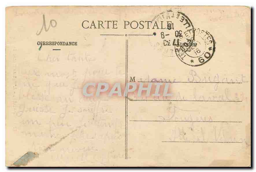 CPA Paris l'Eglise Notre Dame  — Rückseite
