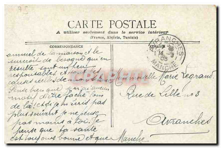 CPA Paris Eglise St Vicent de Paul  — Rückseite