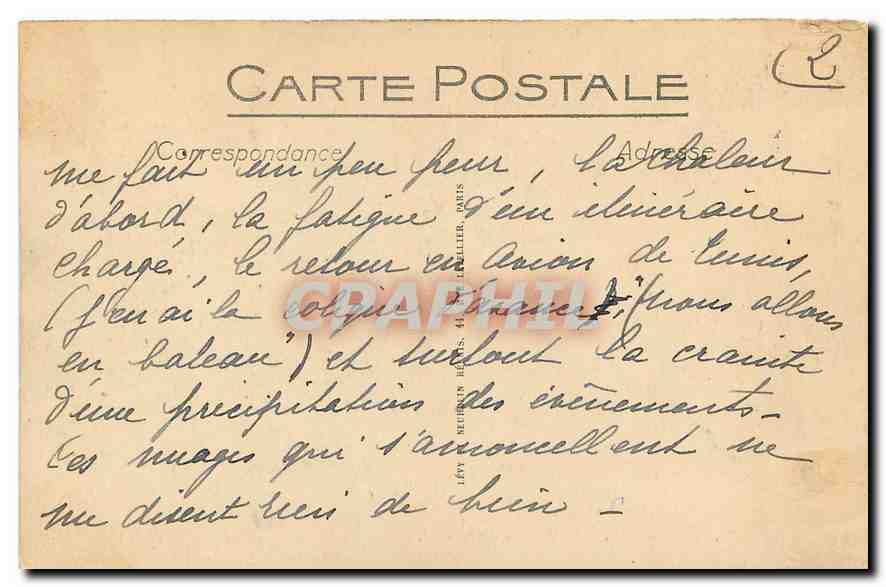 CPA Paris Le Palais du Luxembourg  — Rückseite
