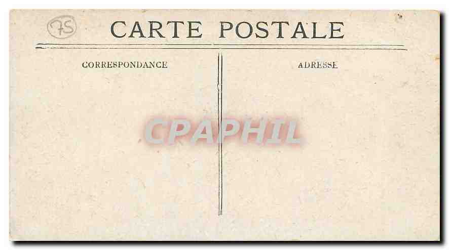 CPA Paris Le Trocadero  — Verso