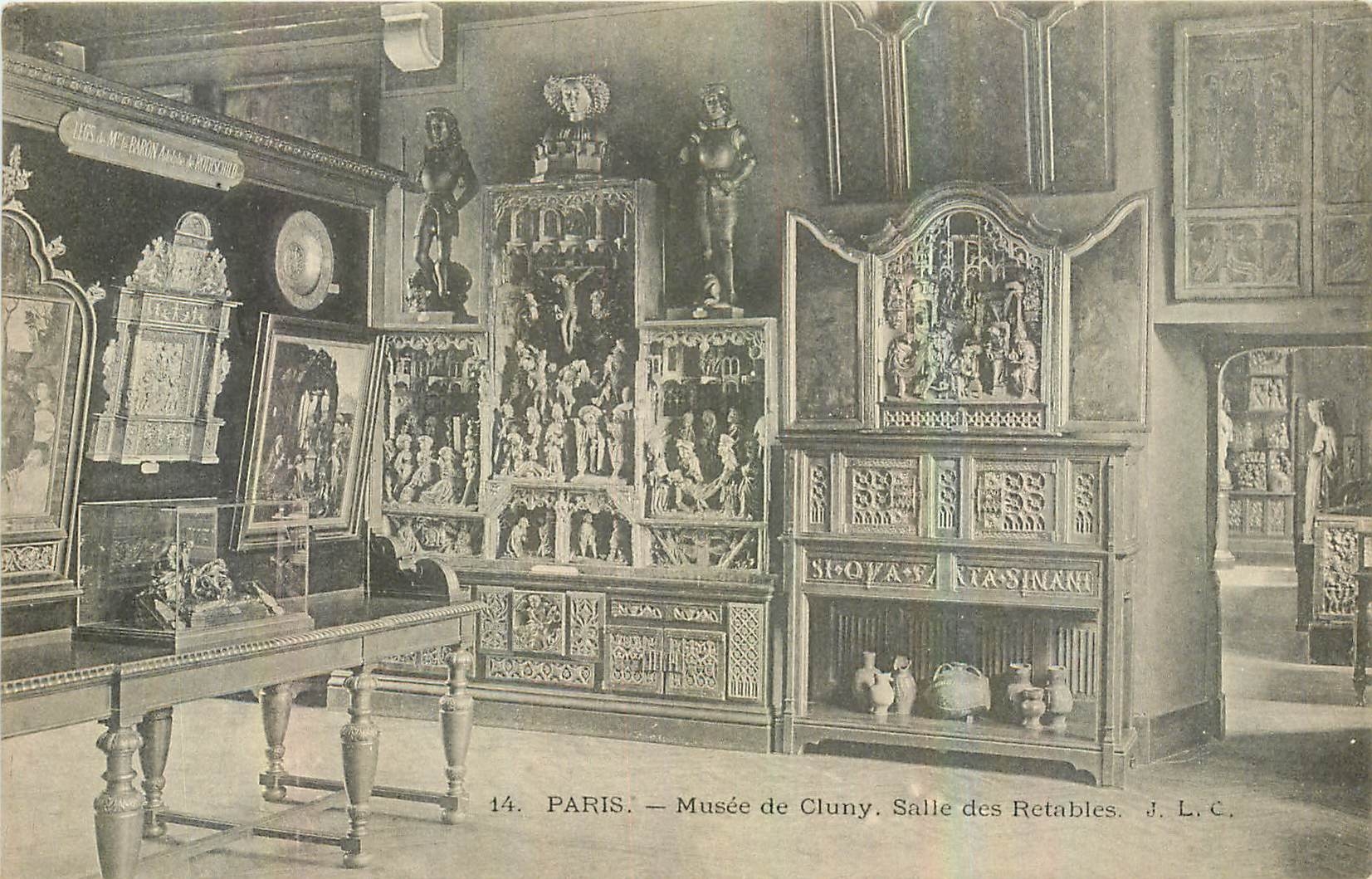 CPA Paris Musee de Cluny Salle des Retables 
