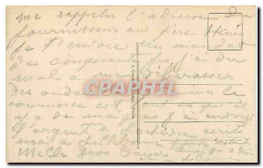 CPA Paris La Place de la Concorde Les Fontaines et l'Obelisque de Louqsor  — Rückseite