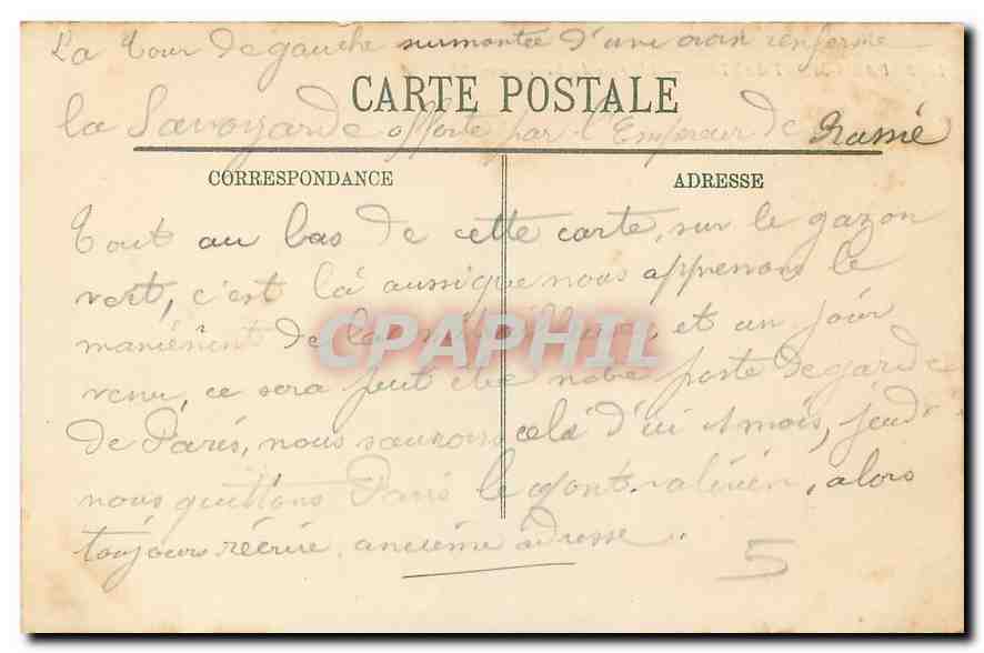 CPA Paris Montmartre L'Eglise du Sacre Coeur  — Rückseite