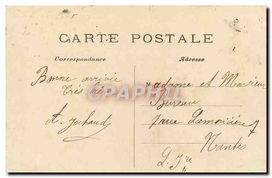 CPA Paris L'Hotel e Ville  — Rückseite