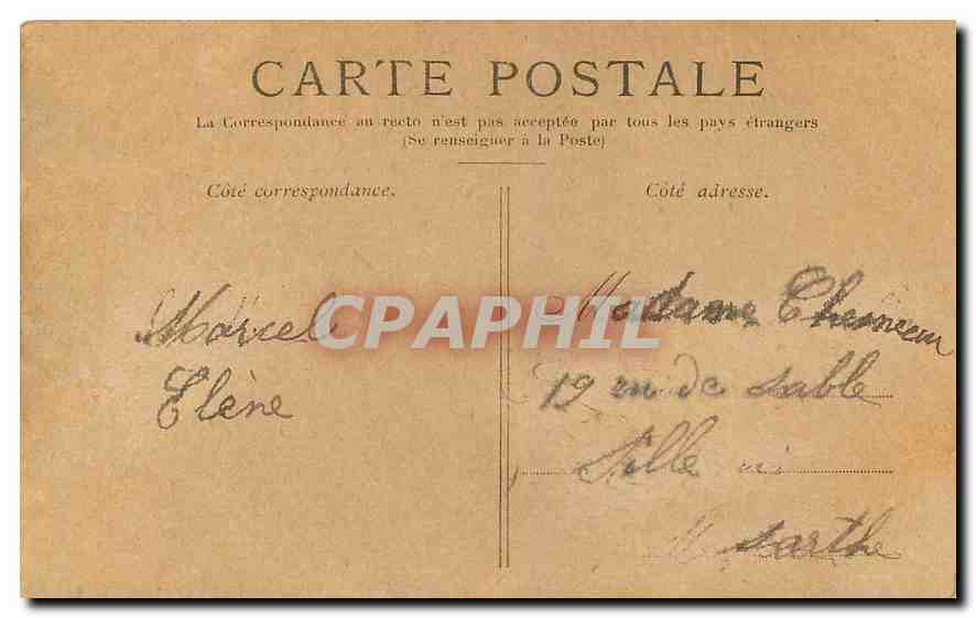CPA Paris Le Pon Alexandre III  — Verso