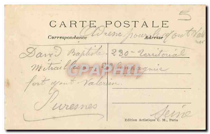 CPA Paris Chapelle Louis XVI Jardin de la Chapelle Boulevard Haussmann  — Rückseite