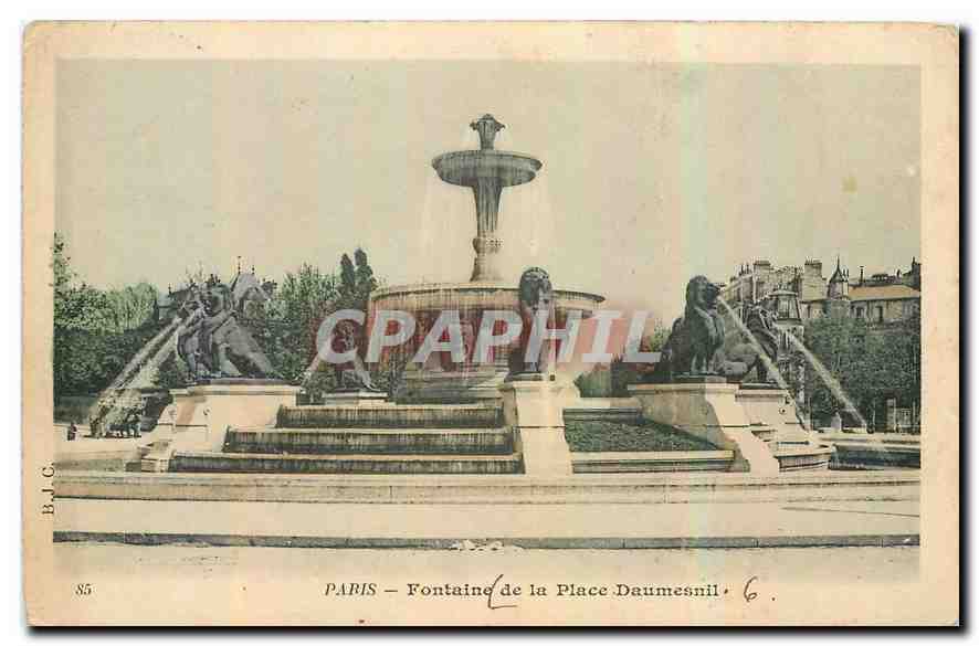 CPA Paris Fontaine de la Place Daumesnil 