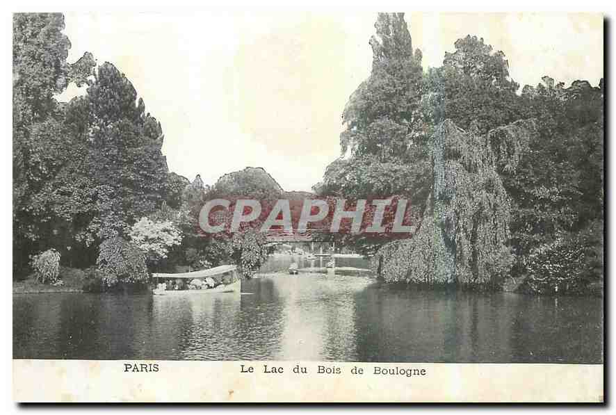 CPA Paris Le Lac du Bois de Boulogne 