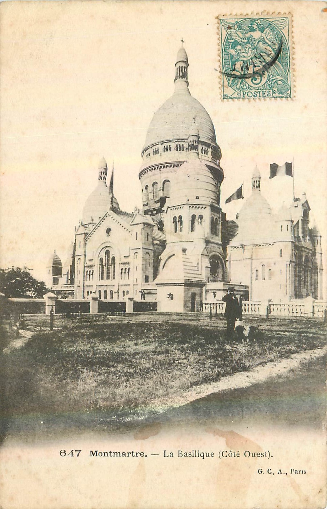 CPA Montmartre La Basilique Cote Ouest 