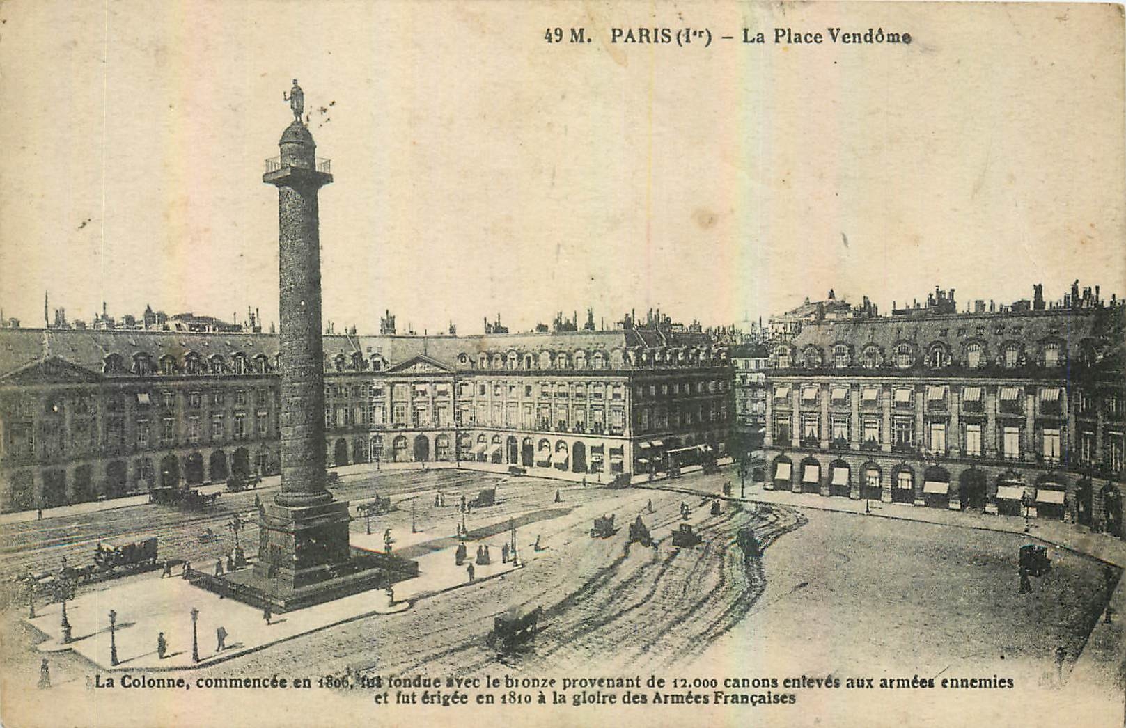 CPA Paris la Place Vendome 