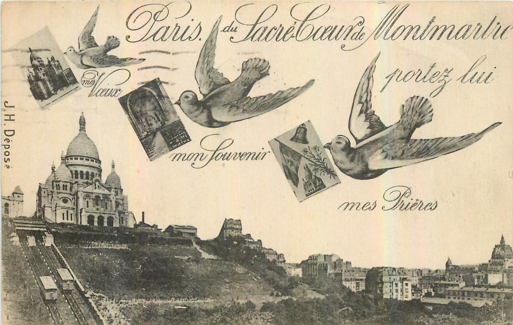 CPA Paris du Sacre Coeur de Montmartre 
