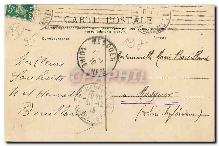 CPA Paris Buttes Chaumont Allee conduisant au Pont suspendu  — Rückseite