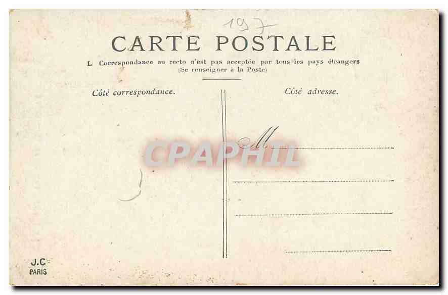 CPA Paris La Bastille et la Colonne de Juillet  — Rückseite