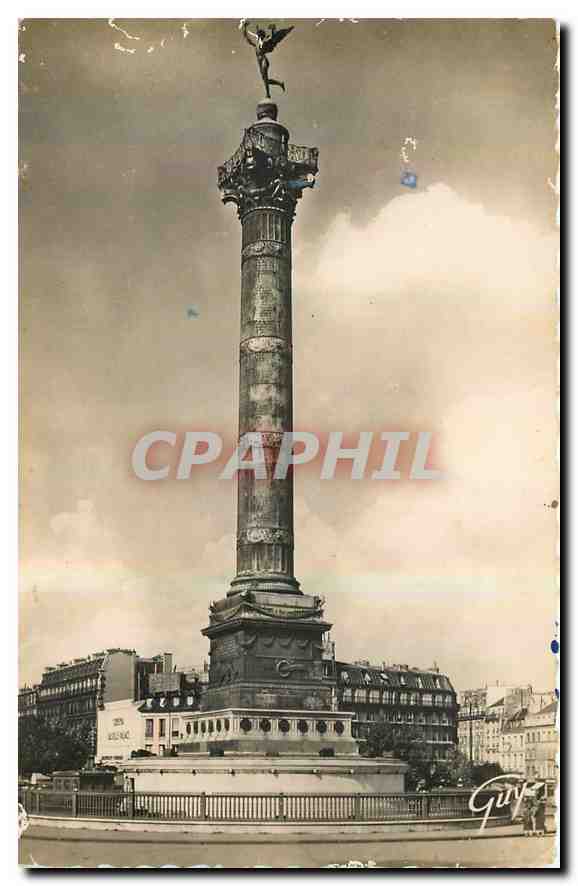 CPA Paris et ses Merveilles Place de la Bastille et colonne de Juillet 