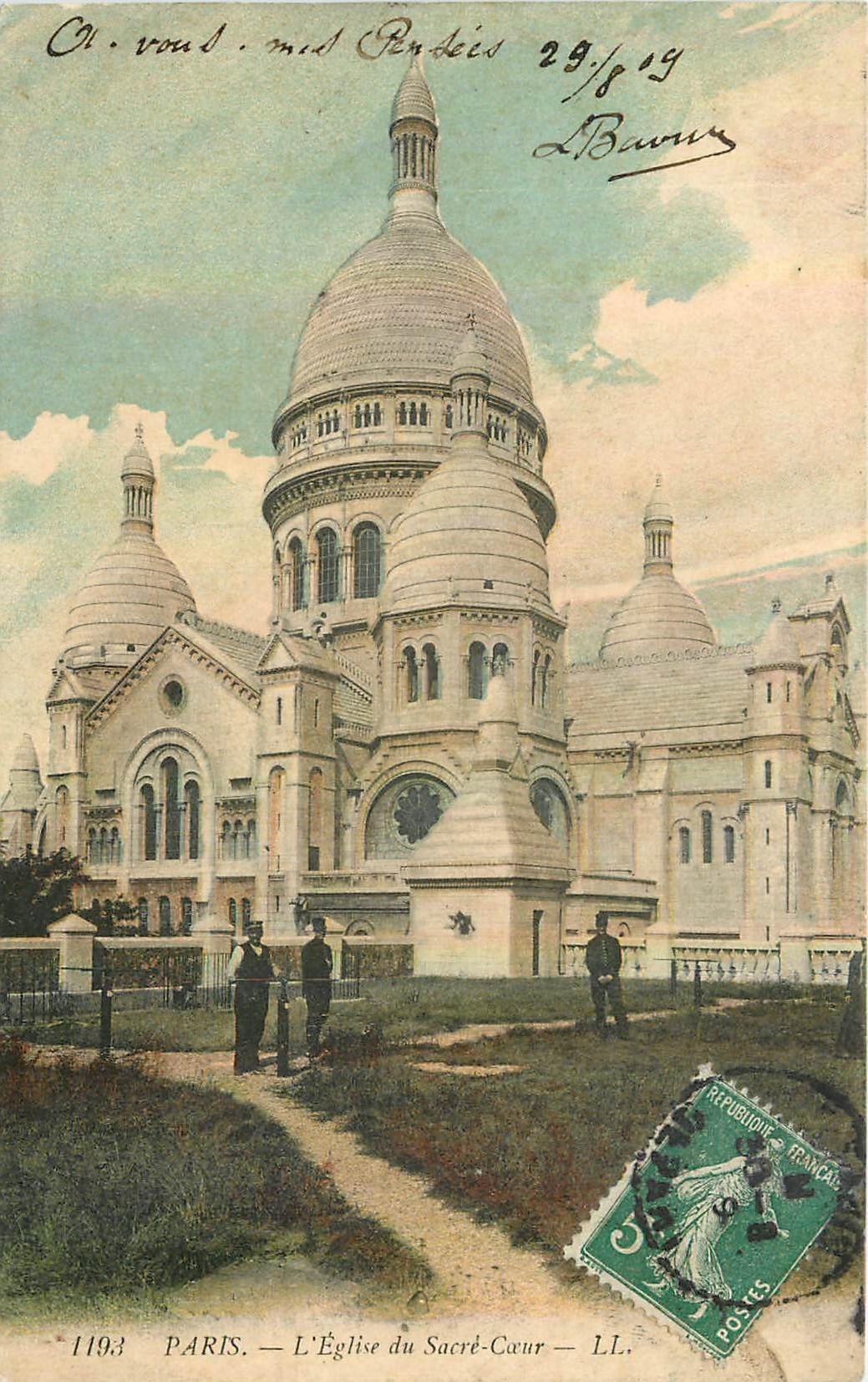 CPA Paris L'Eglise du Sacre Coeur 