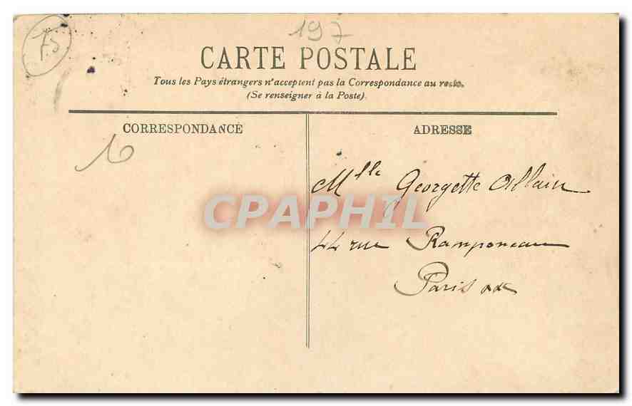 CPA Paris L'Eglise du Sacre Coeur  — Rückseite