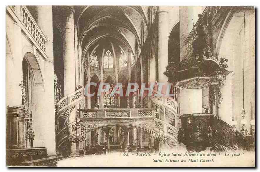CPA Paris Eglise Saint Etienne du Mont Le Jube 