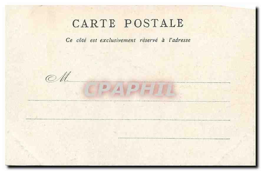 CPA Palais Bourbon Paris — Rückseite