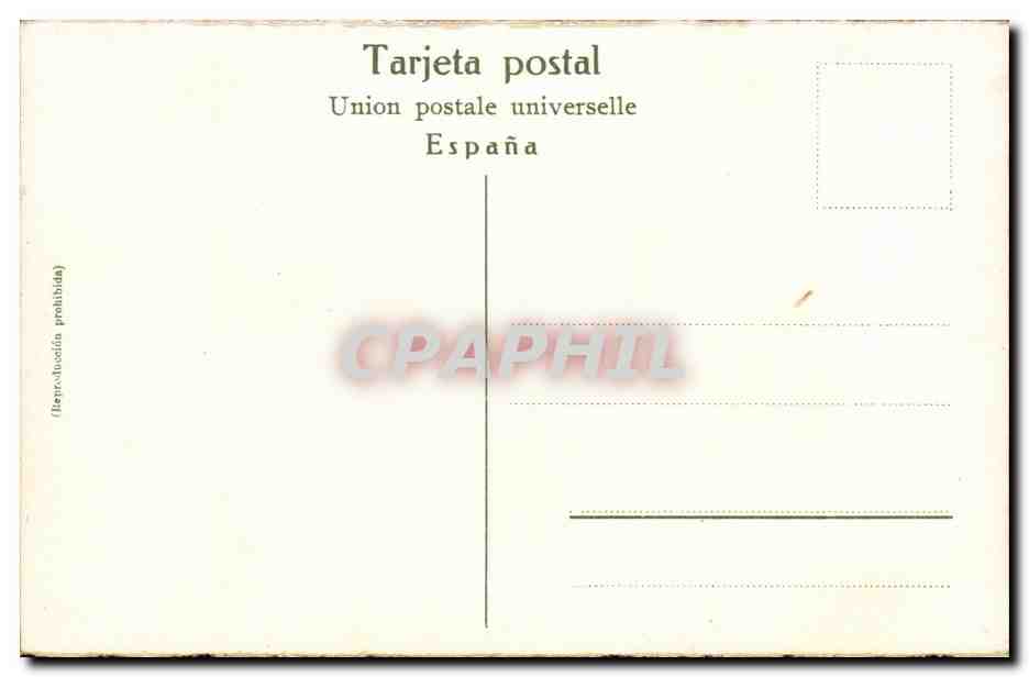 CPA Corrida de Toros Un farol (taureau corrida) — Rückseite
