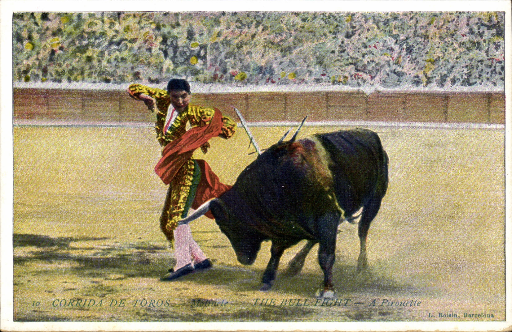 CPA Corrida de Toros Milinete (taureau corrida)