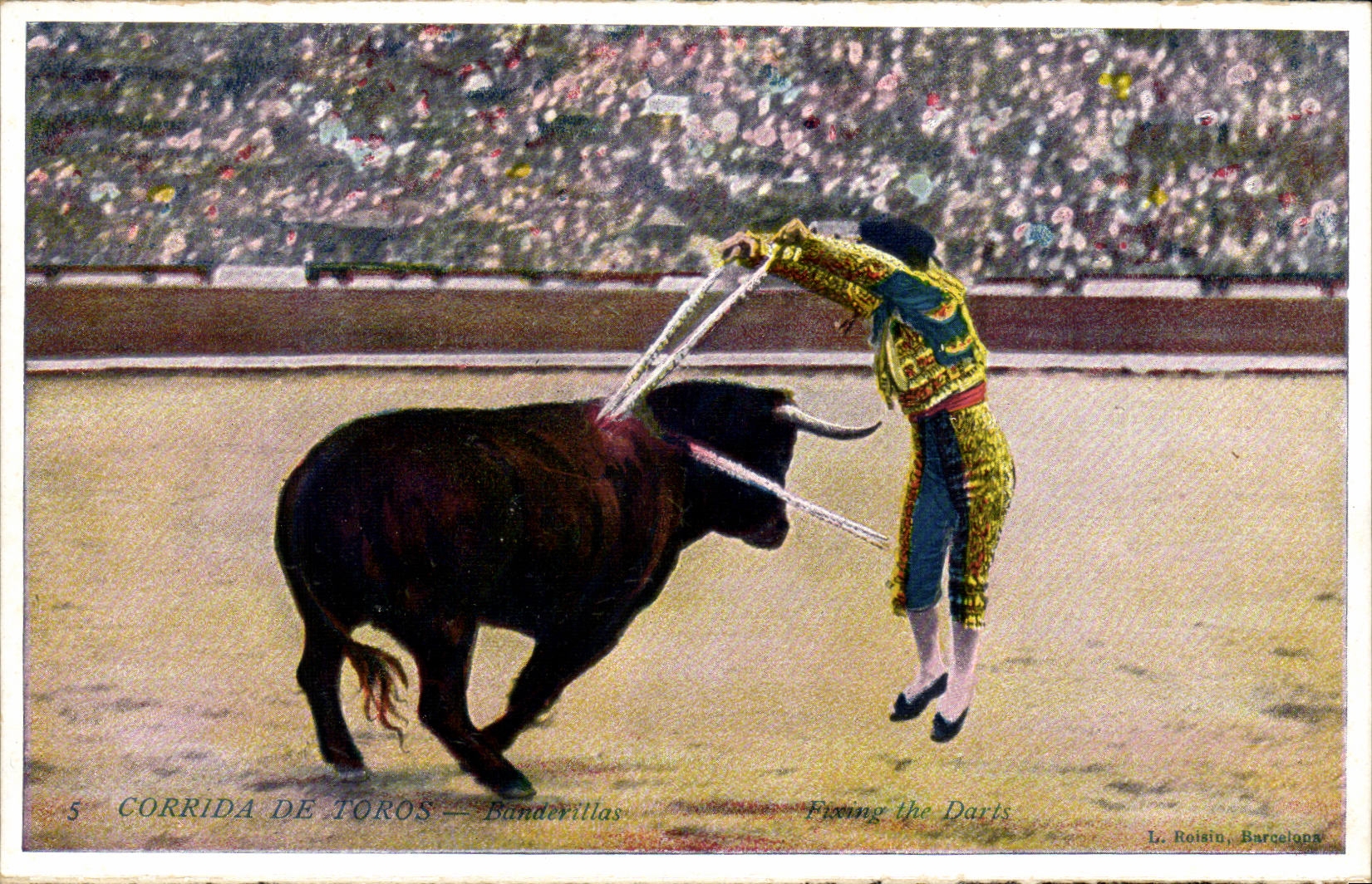CPA Corrida de Toros Banderillas (taureau corrida)