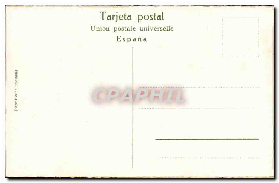 CPA Corrida de Toros Banderillas (taureau corrida) — Rückseite