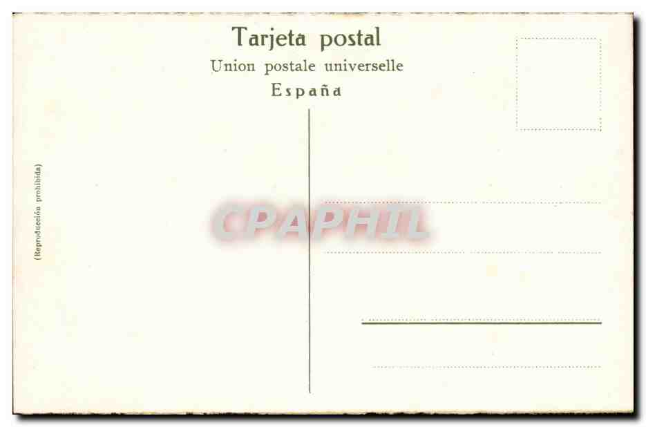 CPA Corrida de Toros Una para (taureau corrida) — Rückseite