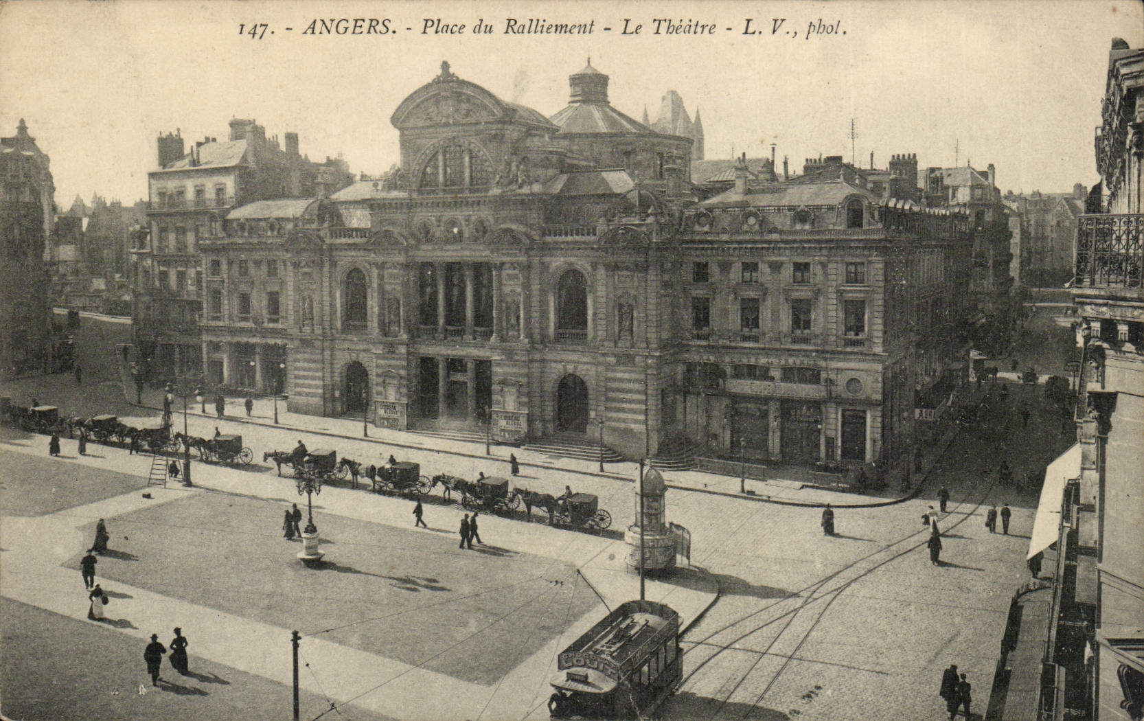 angers CPA Place du Ralliement Le theatre