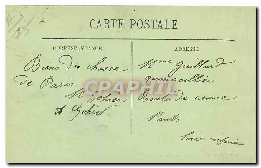 CPA Paris le Jardin du Palais Royal  — Rückseite