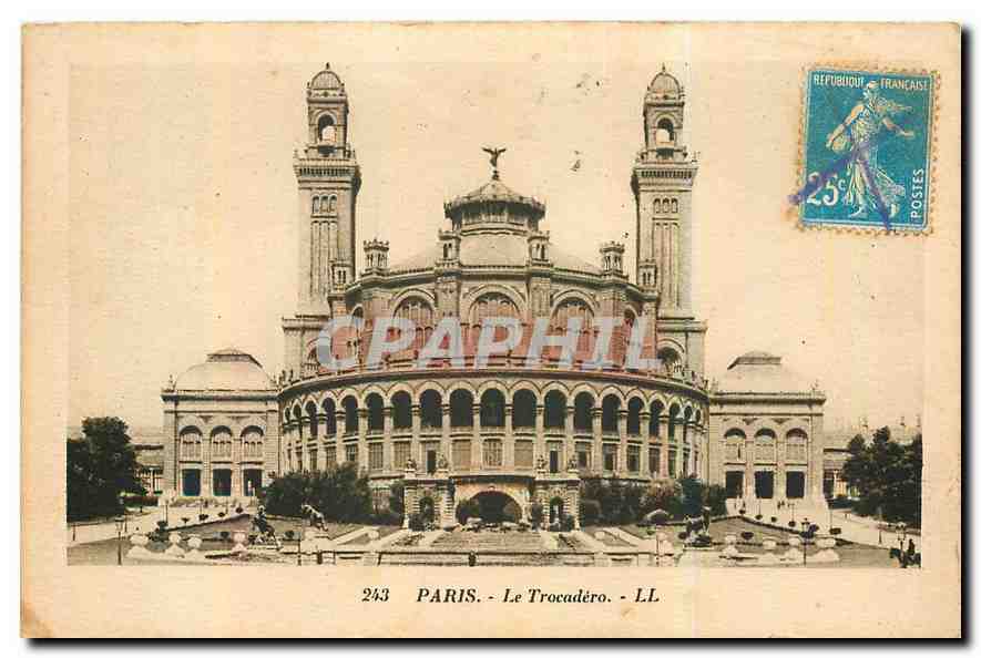 CPA Paris le Trocadero 